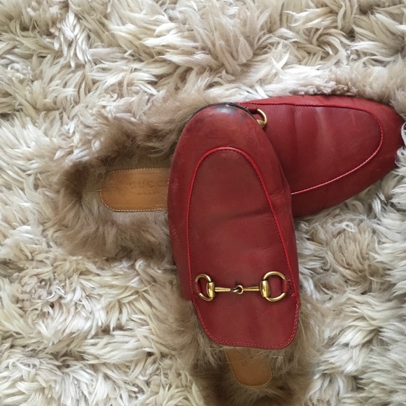 ๐๐ป ๐คSwappedโ๏ธ๐ค๐๐ป Gucci Princetown fur slides - Picture 6 of 8